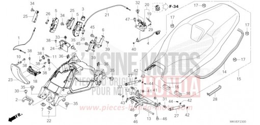 SEAT/FUEL LID NSS750S de 2025